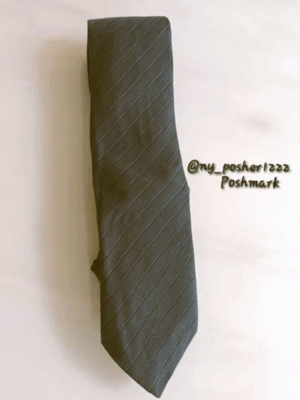 *𝓥𝓲𝓷𝓽𝓪𝓰𝓮 𝖪𝖤𝖠𝖭𝖠𝖭 𝖣𝖴𝖥𝖥𝖳𝖸 Striped Skinny Tie Dark Blue ~Ṛ Ä Ṛ Ё~